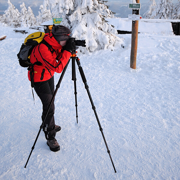  Returex K&F Concept Kamerastativ med kulled & fällbar mittpelare 185cm