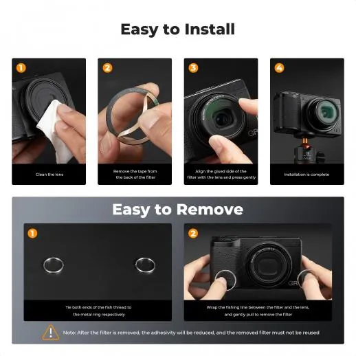  K&F Concept MCUV-suodatin Ricoh GR-sarjalle