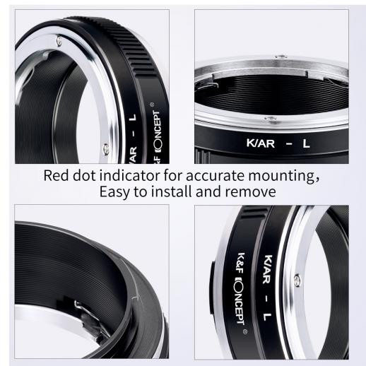  K&F Concept Objektivadapter till Konica AR-objektiv för Leica L-kamerahus
