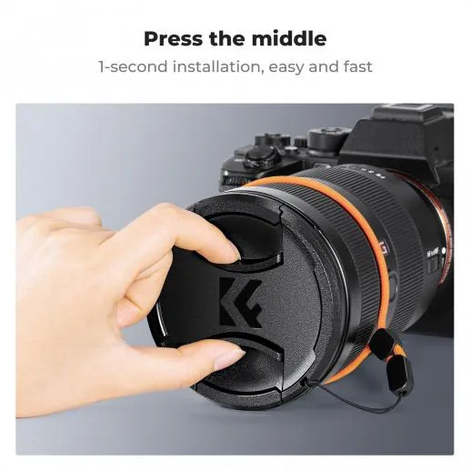  K&F Concept step-up-rengas 42–49 mm ja linssinsuojus Ricoh GR -sarjaan