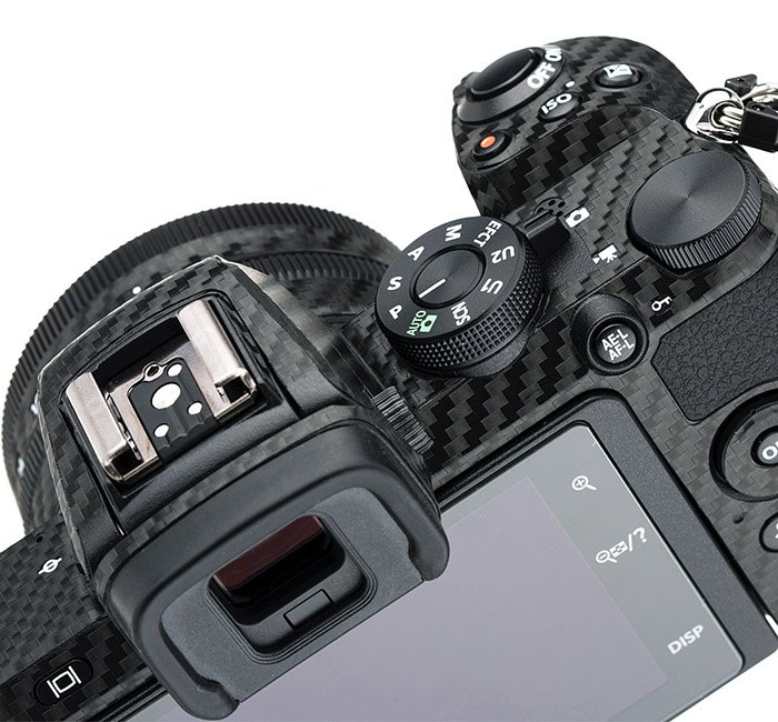  Kiwifotos Skin för Nikon Z50 + 16-50mm objektiv - Svart kolfiberfilm