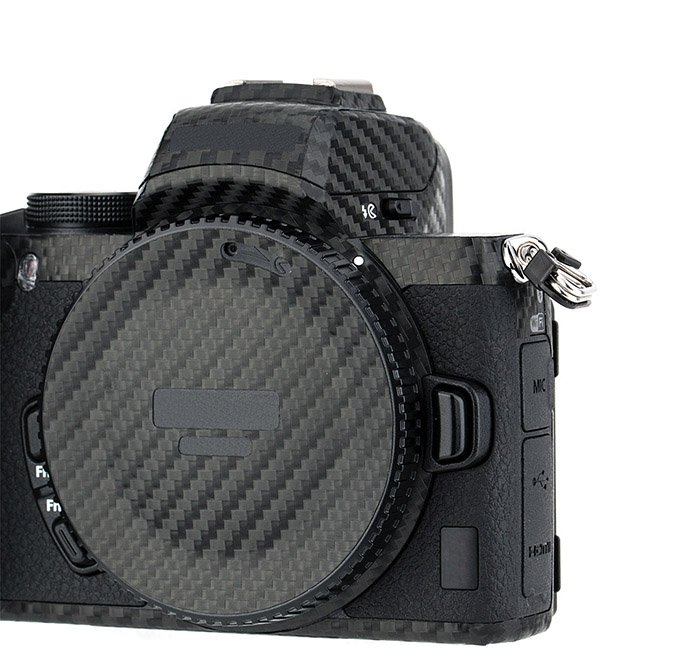  Kiwifotos Skin för Nikon Z50 + 16-50mm objektiv - Svart kolfiberfilm