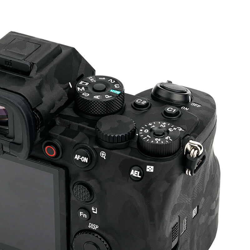  Kiwifotos Skin för Sony A1- Svart kamoflage