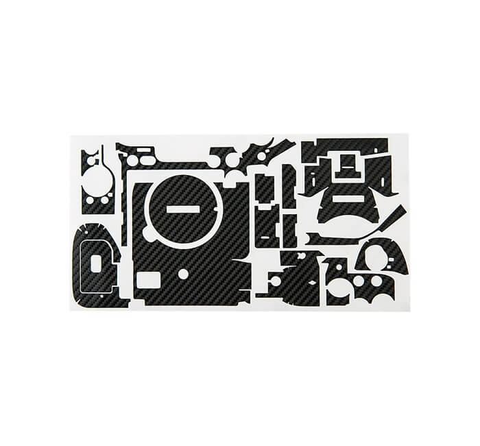  Kiwifotos Skin för Sony a7R IV - Svart kolfiberfilm