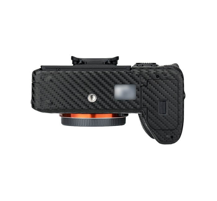  Kiwifotos Skin för Sony a7R IV - Svart kolfiberfilm