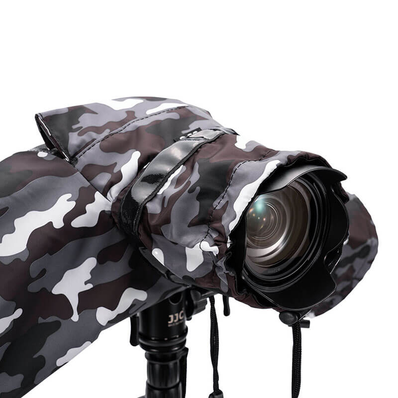  JJC RC-S Kameraregnskydd kamoflage för spegellösa kameror med objektiv