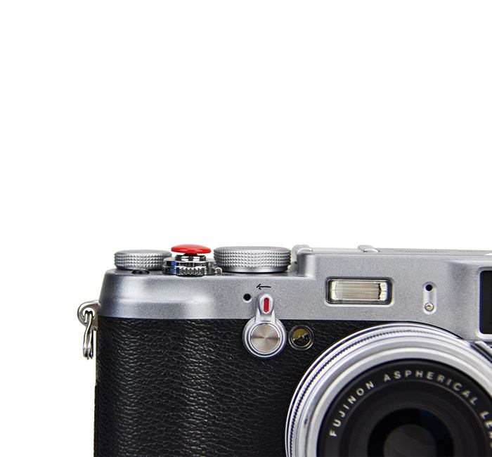  JJC mjuk avtrycksknapp röd – konvex Soft Release Button