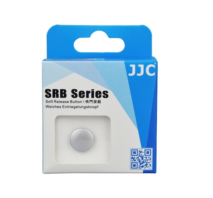  JJC mjuk avtrycksknapp silver – konvex Soft Release Button