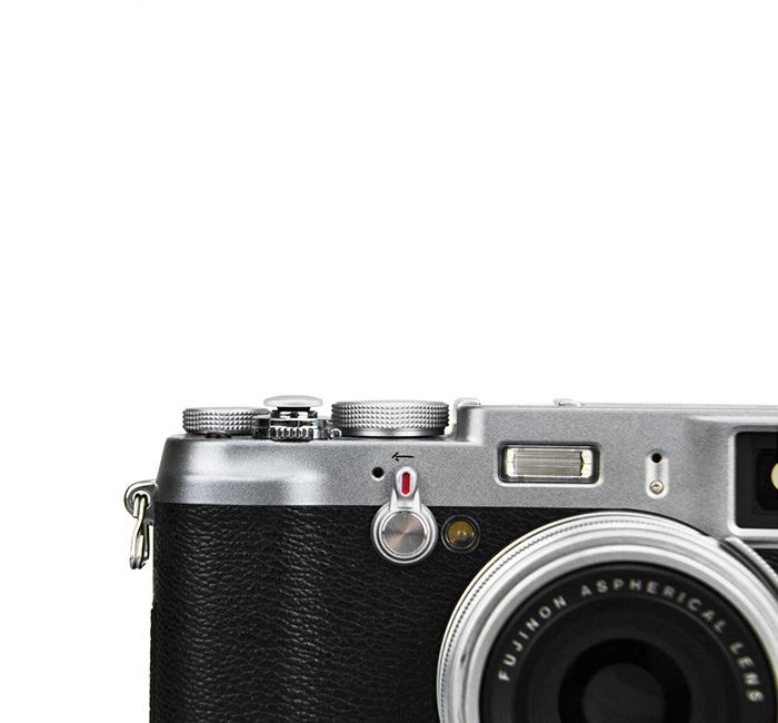  JJC mjuk avtrycksknapp silver – konvex Soft Release Button