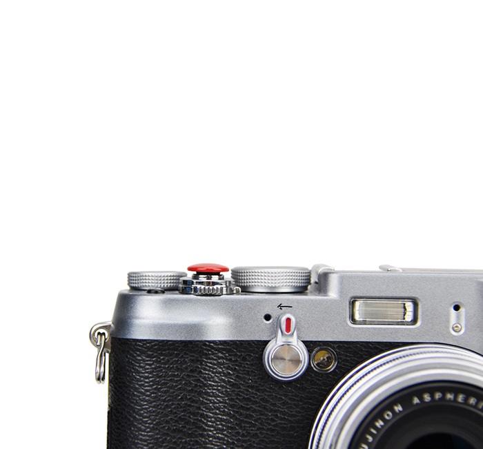  JJC mjuk avtrycksknapp mörkröd – konvex Soft Release Button