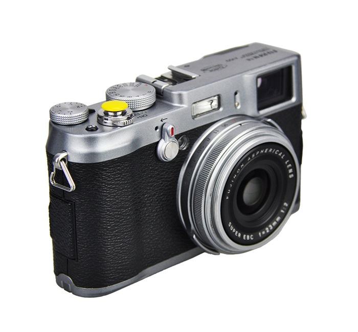  JJC mjuk avtrycksknapp gul – konvex Soft Release Button