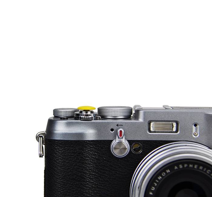  JJC mjuk avtrycksknapp gul – konvex Soft Release Button