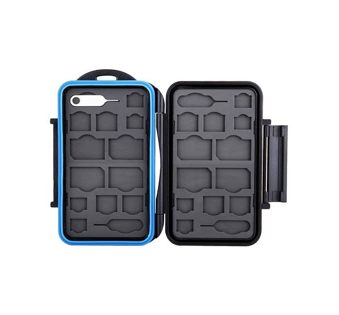  JJC Minneskortsfodral för 8xSIM + 8xMicroSIM-kort + 8xNanoSIM