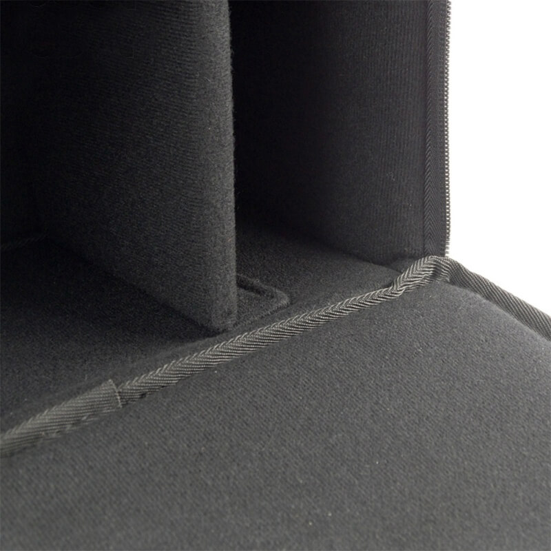  Kamerasisäosa kahvalla 26×5×14 cm – siirrettävät väliseinät musta