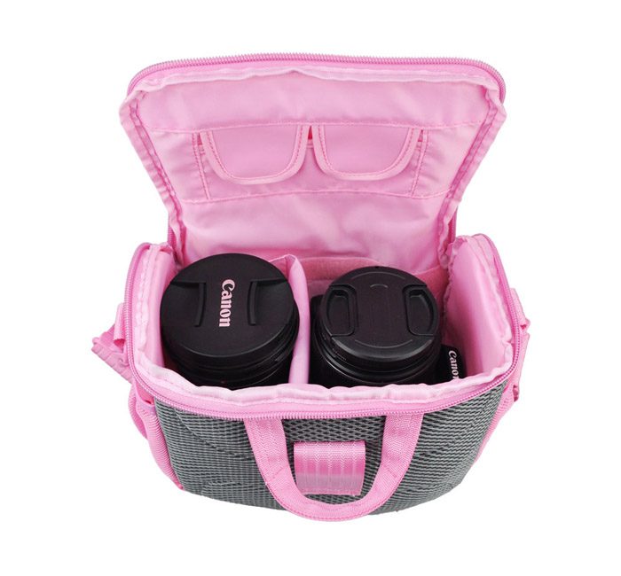  Kiwifotos KCC-002 kameraväska ljusrosa