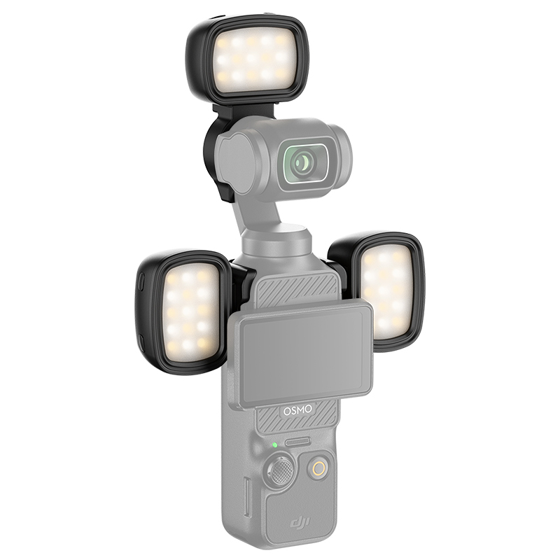  JJC 3st Mini LED-lampor och hållare för DJI Osmo Pocket 3 Kamda – nopea toimitus ja turvallinen verkkokauppa