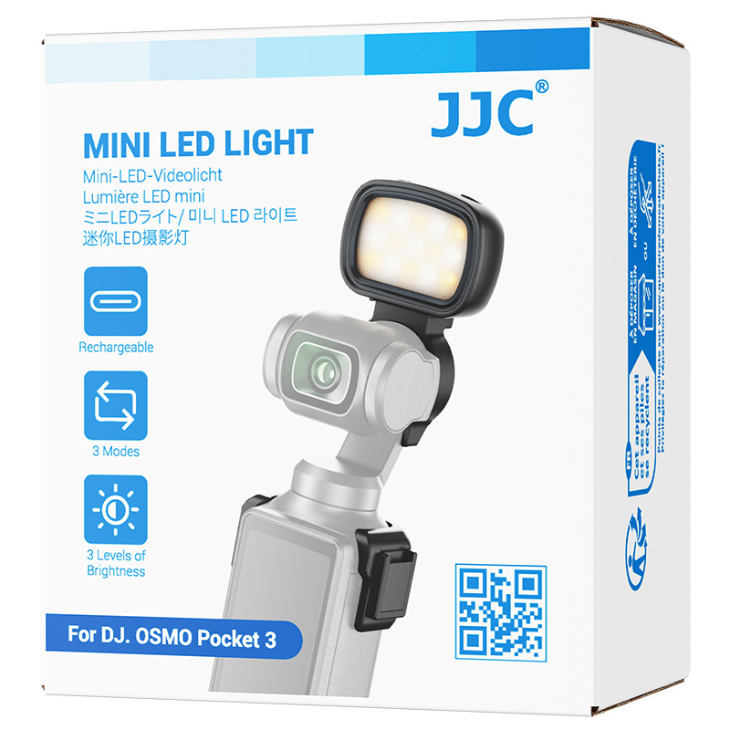  JJC 3st Mini LED-lampor och hållare för DJI Osmo Pocket 3 Kamda – nopea toimitus ja turvallinen verkkokauppa