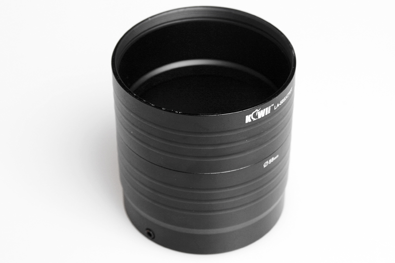  Kiwifotos 58 mm suodinsovitin Canon PowerShot SX210 IS -kameralle