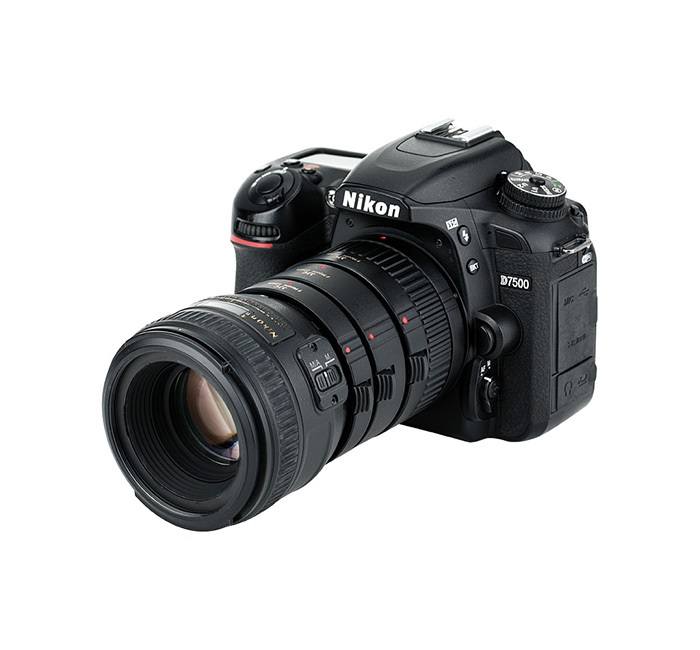  JJC Mellanringar 12/20/36 mm för Nikon F – elektronisk för makro