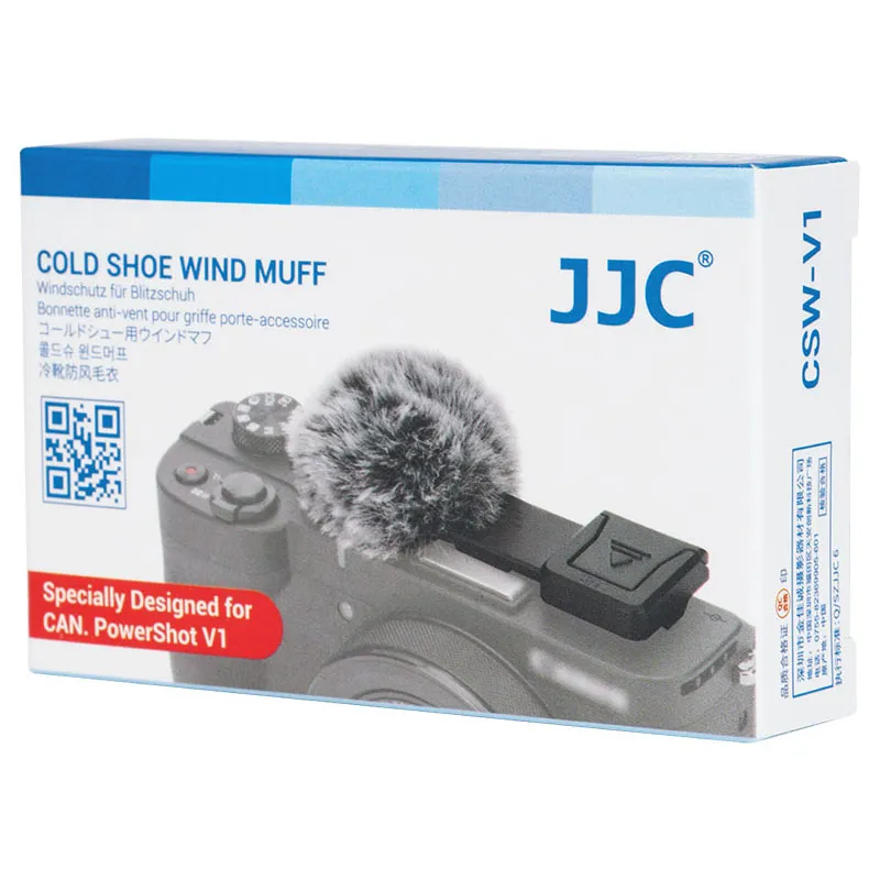  JJC CSW-V1 Vindskydd med blixtsko för Canon PowerShot V1