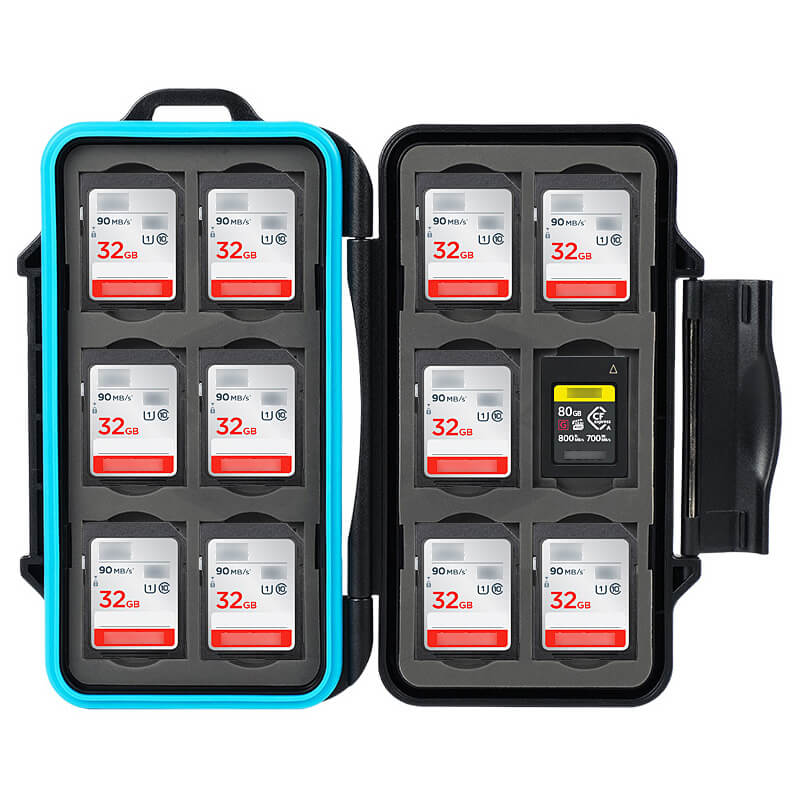  JJC Minneskortsfodral för 12xSD eller 12xCF-EXP Type-A