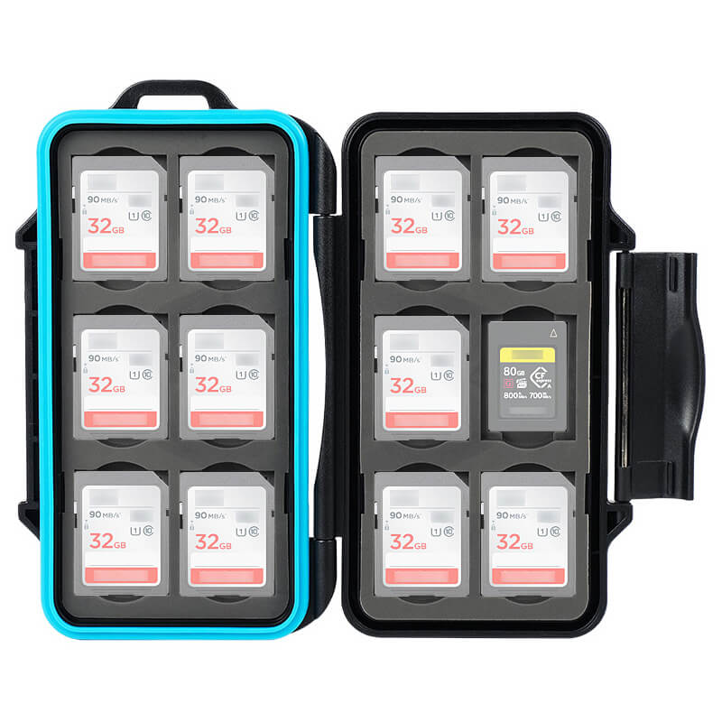  JJC Minneskortsfodral för 12xSD eller 12xCF-EXP Type-A