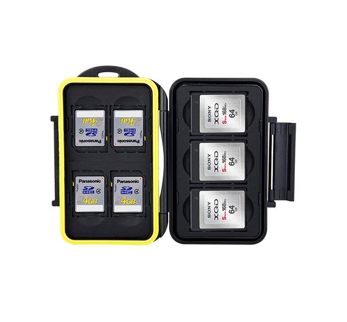  JJC Minneskortsfodral för 4xSD + 3xXQD