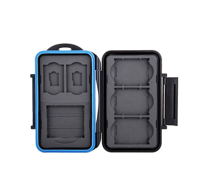  JJC Minneskortsfodral för 1xCF + 2xSD + 3xXQD + 2xMSD