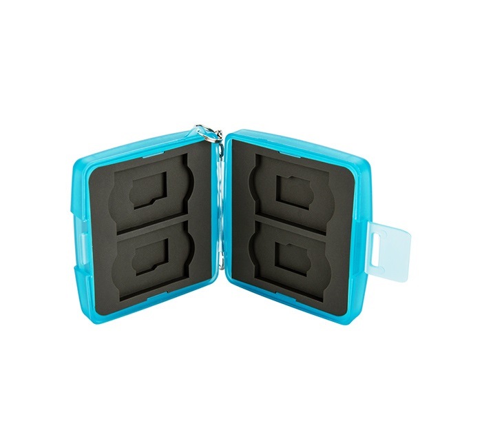  JJC Robust ask för minneskort 4xSD & 4xMSD