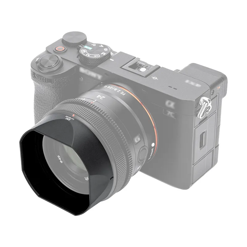 JJC Motljusskydd för Sony FE 24mm, 40mm & 50mm G-objektiv