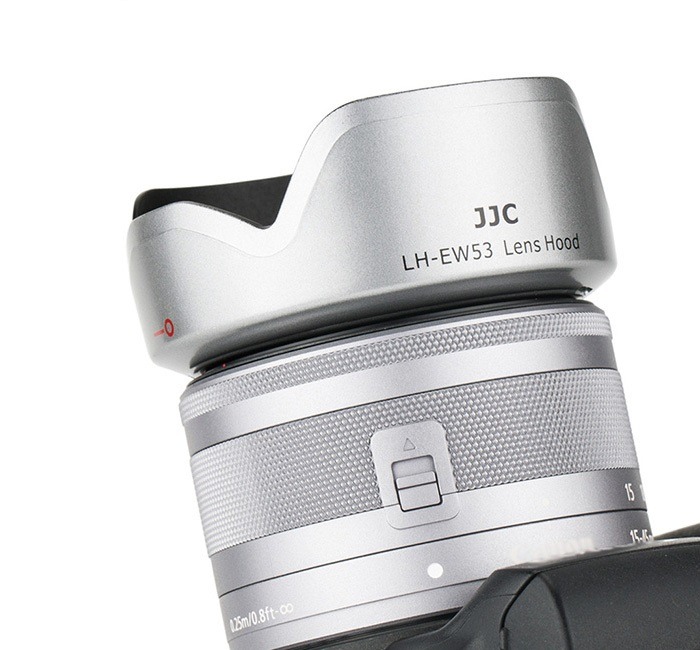  JJC Motljusskydd för Canon EF-M 15-45mm f/3.5-6.3 IS STM motsvarar EW-53 Kamda – nopea toimitus ja turvallinen verkkokauppa