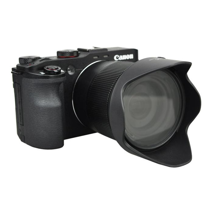  JJC Vastavalosuoja Canon G3 X / SX60 HS -kameralle, vastaa LH-DC100 & FA-DC67B