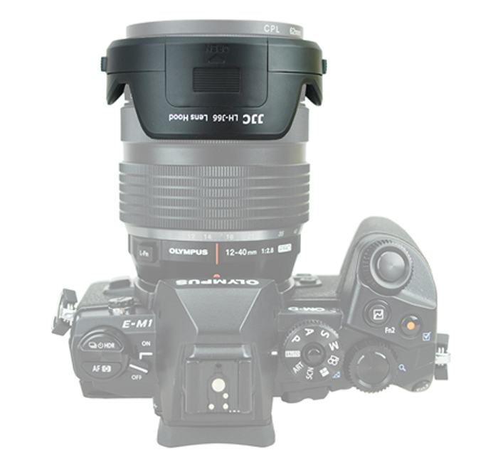  JJC Motljusskydd för Olympus M. Zuiko Digital ED 12-40mm f/2.8 PRO (LH-66)