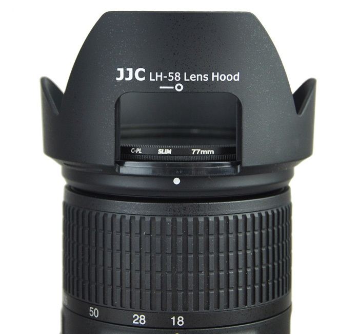  JJC Motljusskydd för AF-S DX Nikkor 18-300mm f/3.5-5.6G ED VR (HB-58)