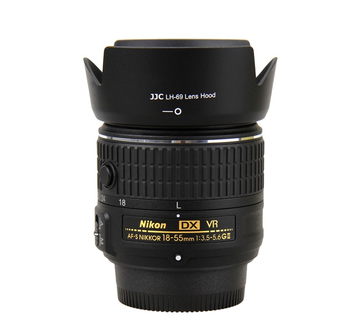  JJC Motljusskydd för AF-S DX Nikkor 18-55 f/3.5-5.6G VR II (HB-69)