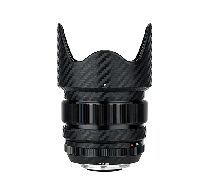  Kiwifotos Skin för Fujifilm XF 23mm f/1.4 R - Svart kolfiberfilm