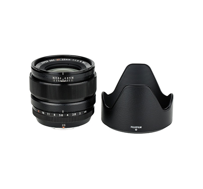  Kiwifotos Skin för Fujifilm XF 23mm f/1.4 R - Svart Lädertextur