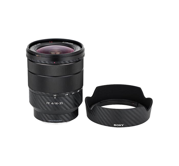  Kiwifotos Skin för Sony Vario-Tessar T* FE 16-35mm f/4 ZA OSS - kolfiberfilm