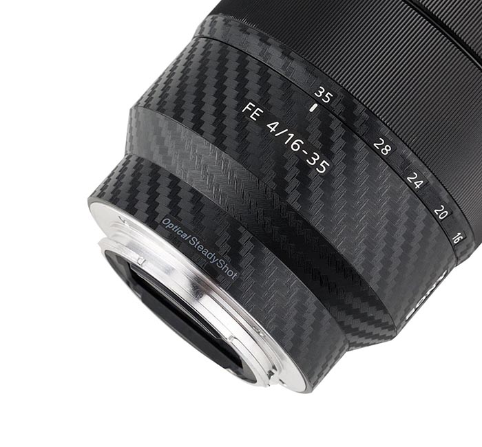  Kiwifotos Skin för Sony Vario-Tessar T* FE 16-35mm f/4 ZA OSS - kolfiberfilm