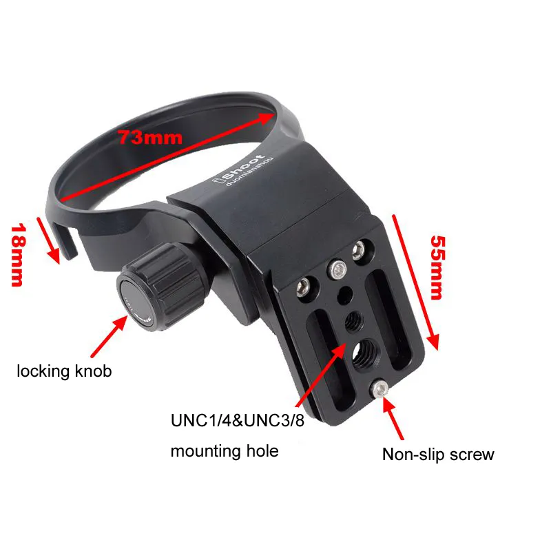  iShoot Stativfäste för objektivadapter Canon EF-EOS R med objektivring