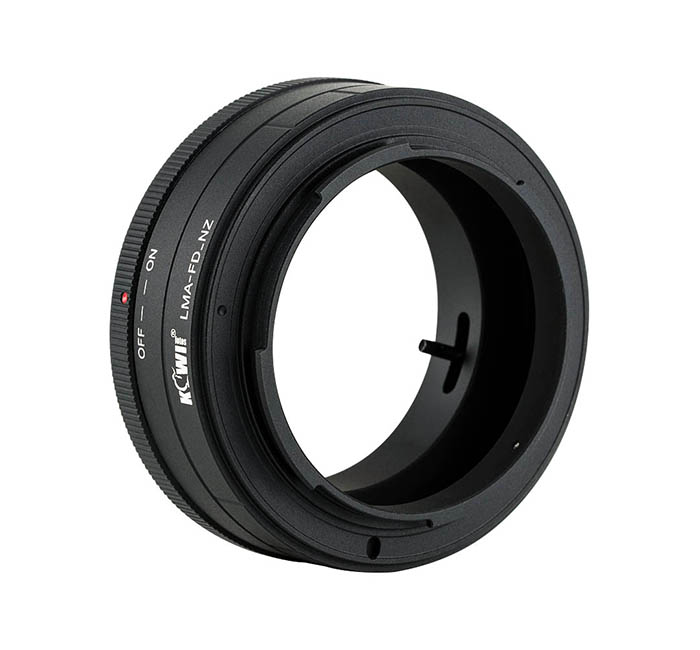  Kiwifotos Objektivadapter till Canon FD för Nikon Z kamerahus