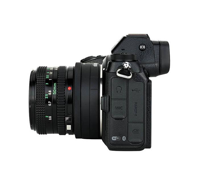  Kiwifotos Objektivadapter till Canon FD för Nikon Z kamerahus
