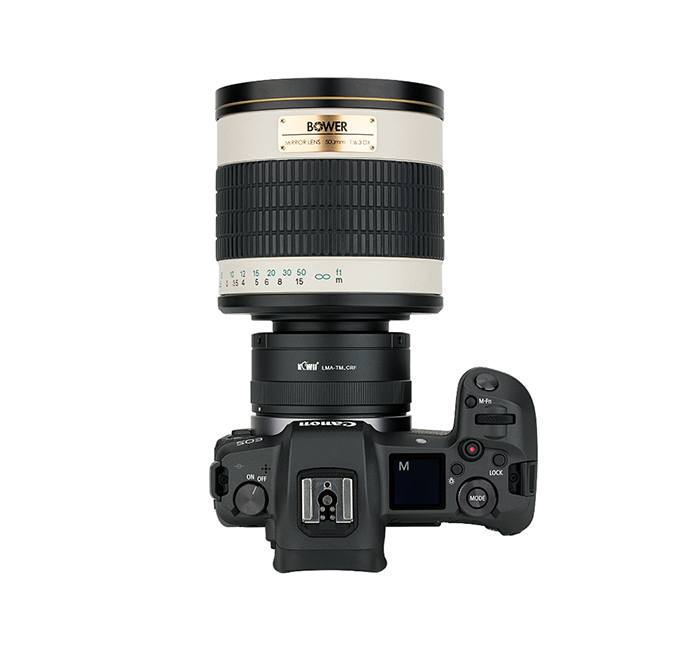  Kiwifotos Objektivadapter till T för Canon R kamerahus