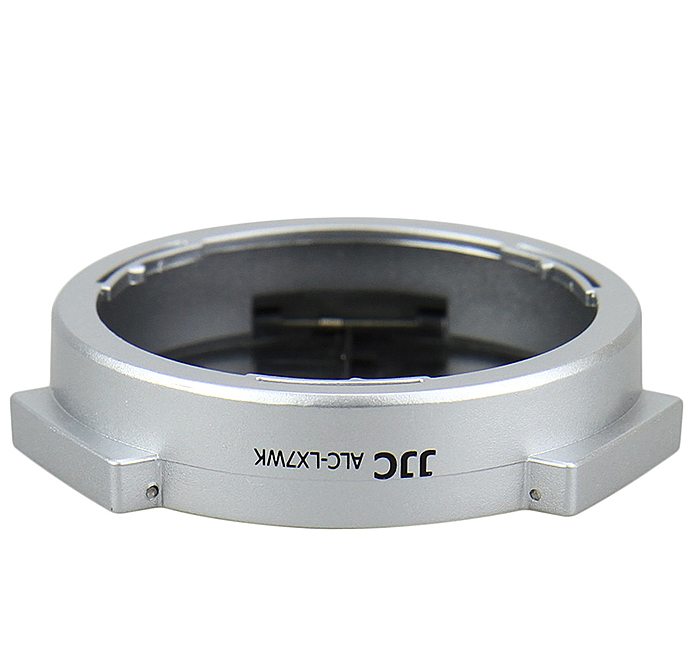  JJC Automatiskt främre objektivlock för Panasonic DMC-LX7 Leica D-Lux6 Silver