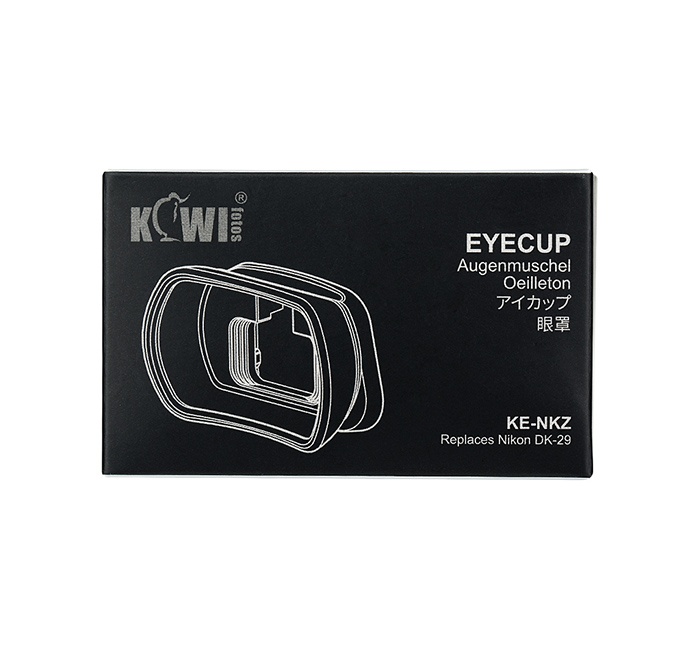  Kiwifotos Ögonmussla lång för Nikon Z7, Z6 ersätter DK-29