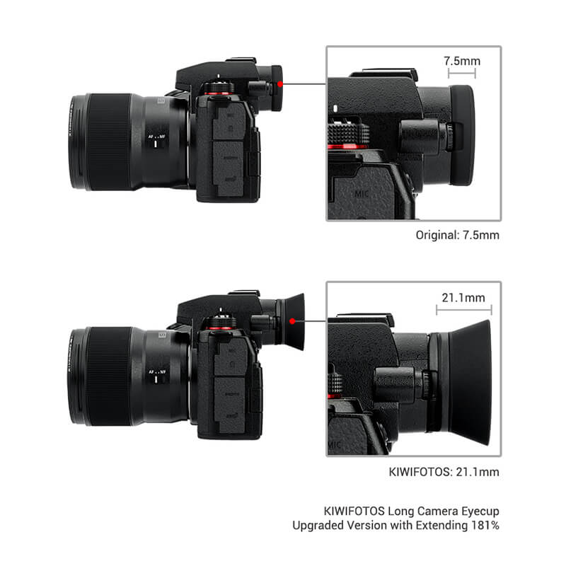  Kiwifotos pitkä silmäsuppilo Panasonic Lumix S5 II / S5 IIX -kameroille
