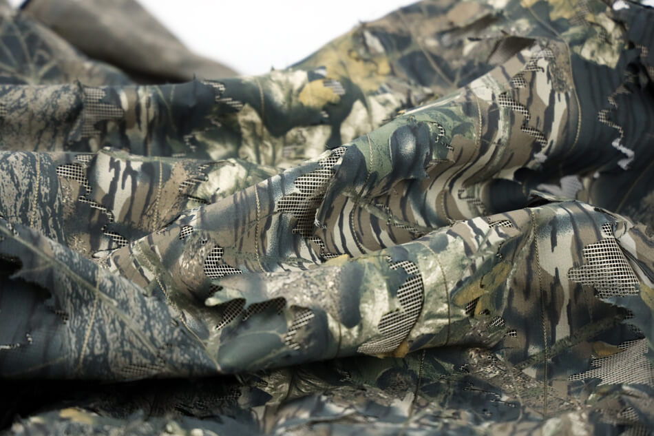  Rolanpro Kamouflagefärgad poncho 3D-modell med lönnlöv för naturfotografen