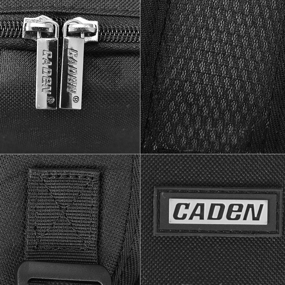  Caden grön Kameraryggsäck för 1st DSLR + 2-5st objektiv + 1st blixt