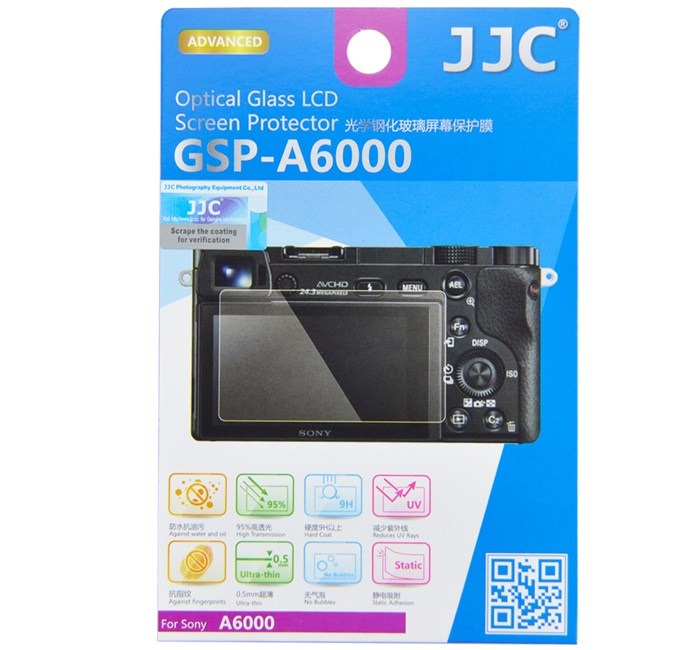  JJC Skärmskydd för Sony a6100/a6600/a6300/a6000/a5000/a6400 optiskt glas