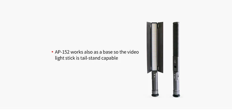  Sunwayfoto AP-152 Rund Arca Swiss platta för LED ljusstav